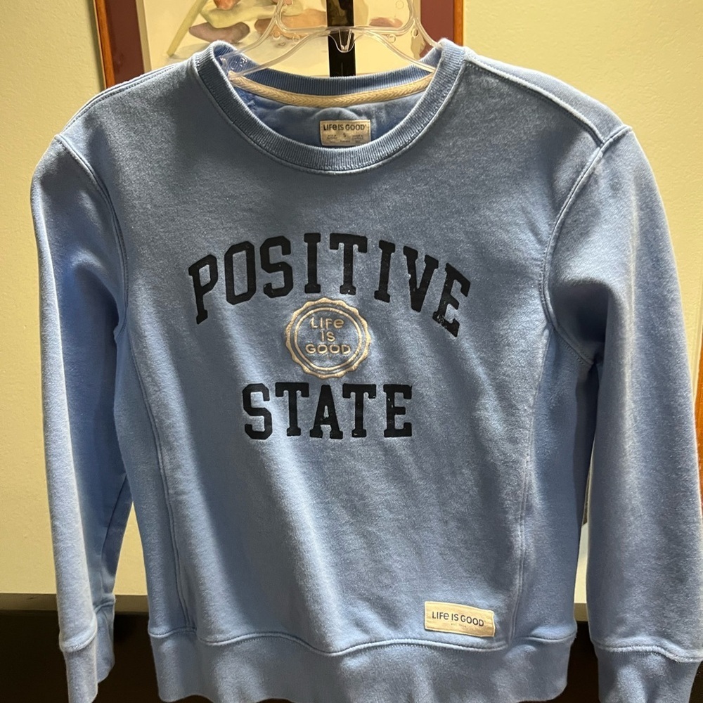 Life Is Good Sky Blue “ Positive State”  Size S #192